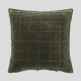Maison Velvet European Pillowcase | Olive-1
