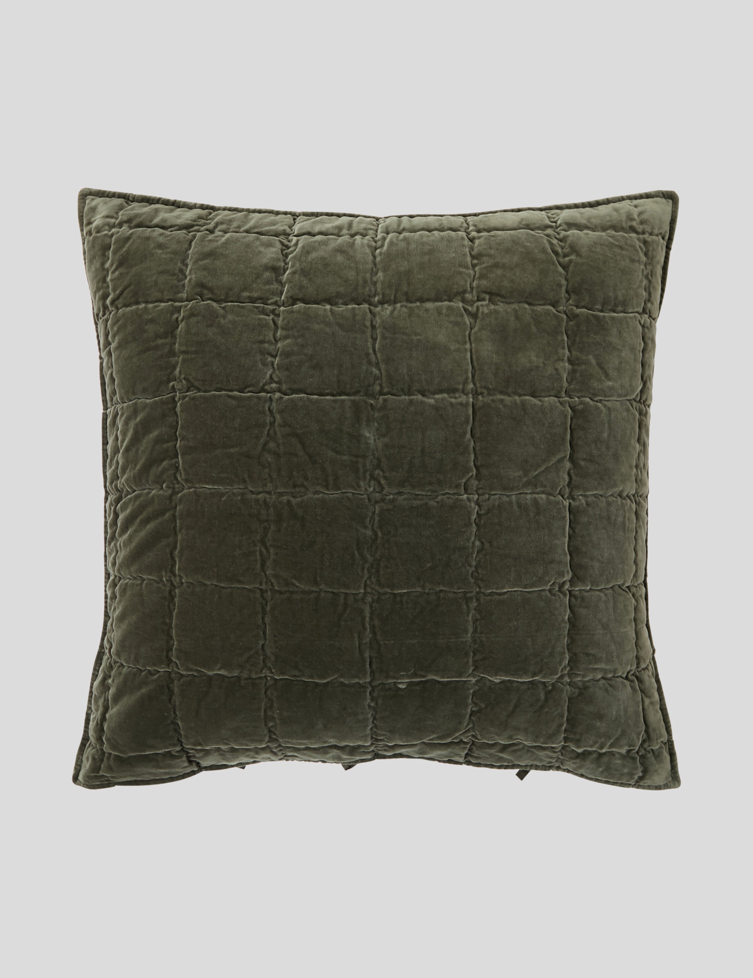 Maison Velvet European Pillowcase | Olive-1