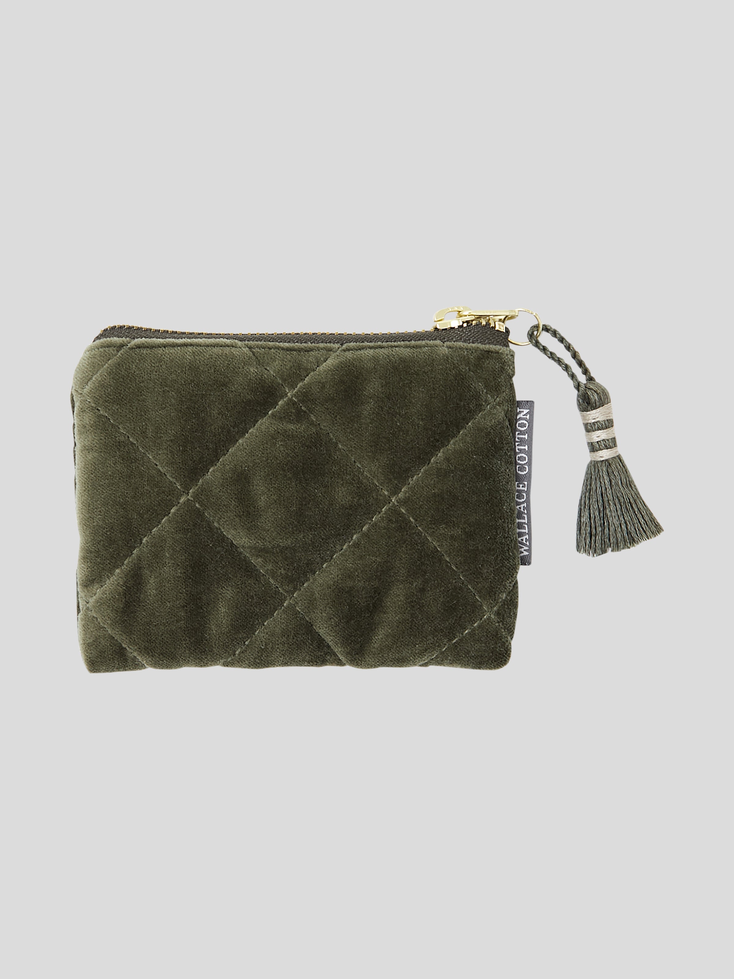 Maison Velvet Pouch | Olive-1