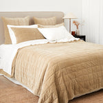 Maison Velvet Quilt | Caramel-3