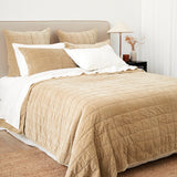 Maison Velvet Quilt | Caramel-3