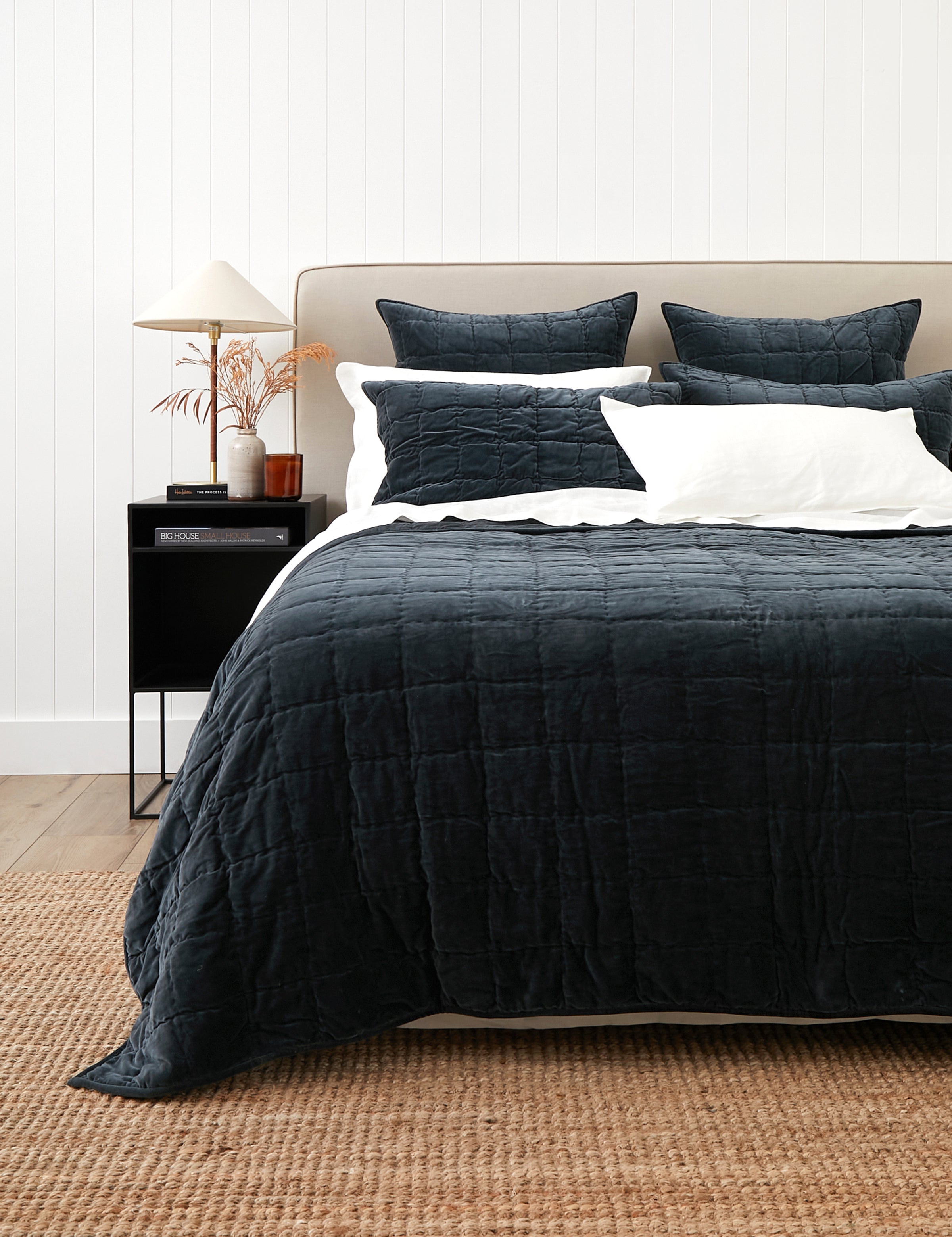 Maison Velvet Quilt | Midnight-1