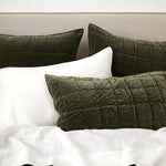 Maison Velvet Quilt | Olive-2
