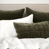 Maison Velvet Quilt | Olive-2