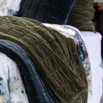 Maison Velvet Quilt | Olive-5