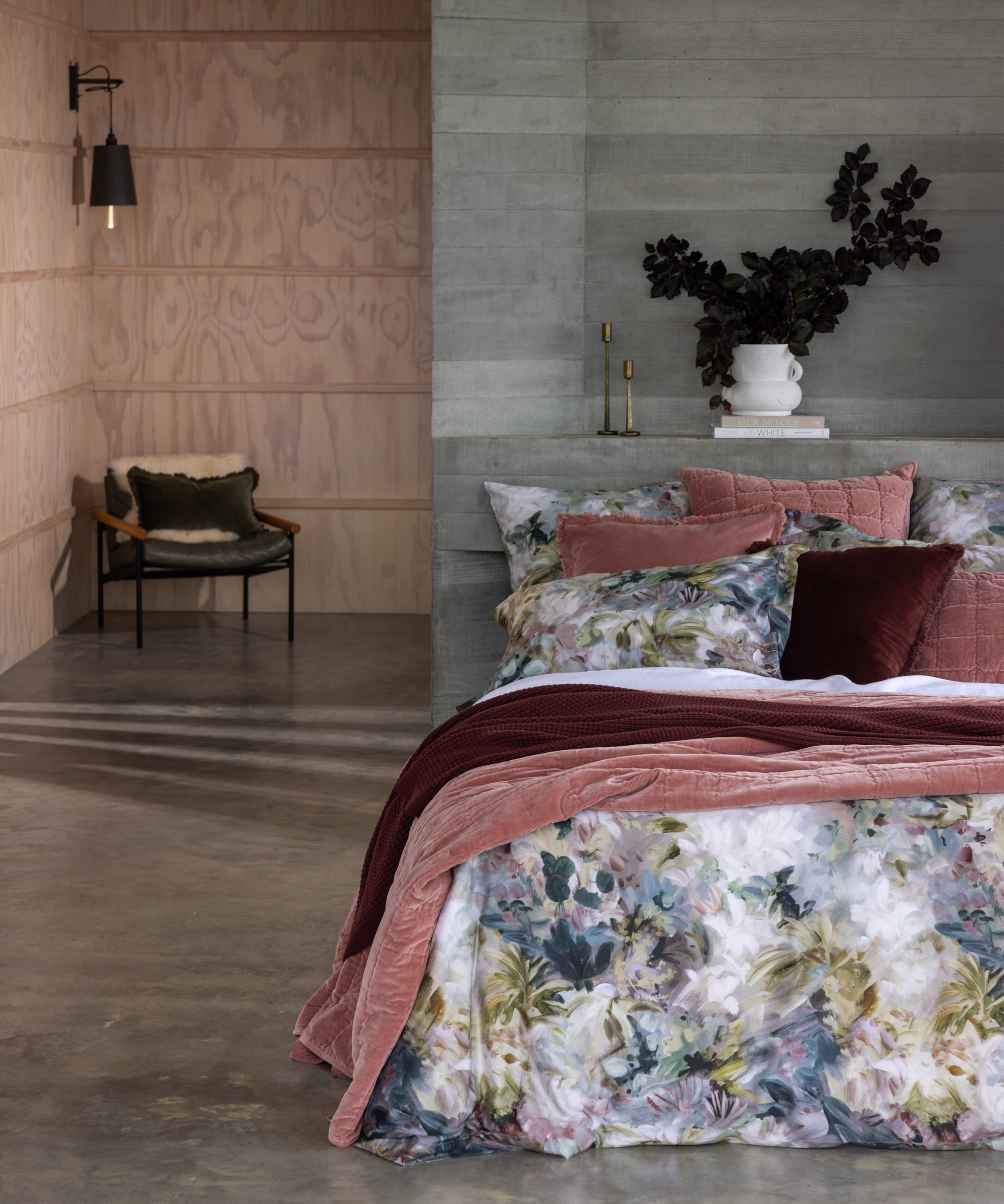 Maison Velvet Quilt | Rose-5