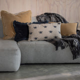 Maison Velvet Rectangle Ribbon Cushion Cover | Caramel-2