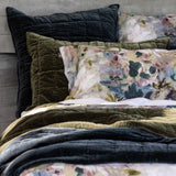 Maison Velvet Standard Pillowcase | Olive-2