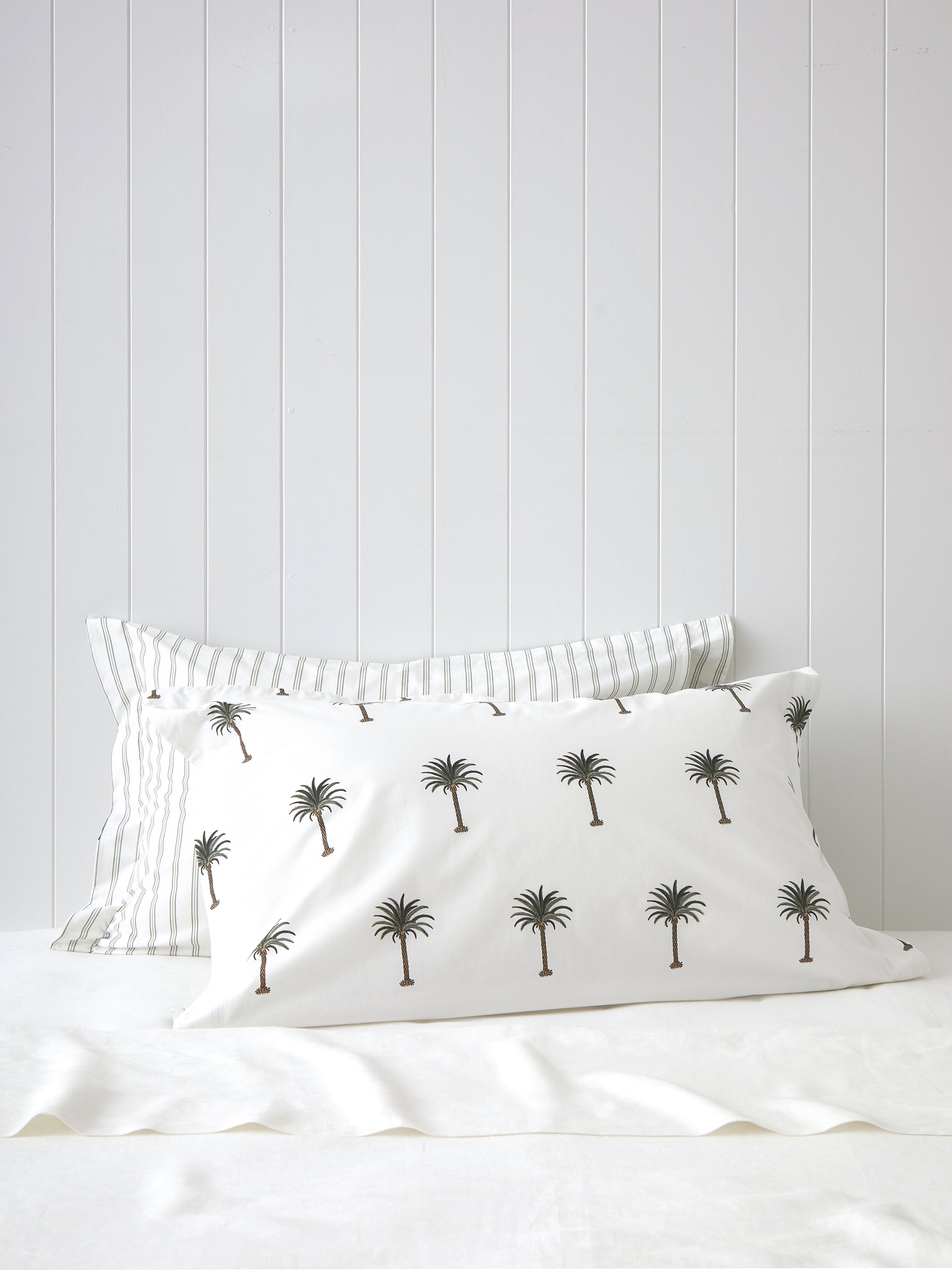 Mallorca Oxford Pillowcase Set | Palm Tree-1
