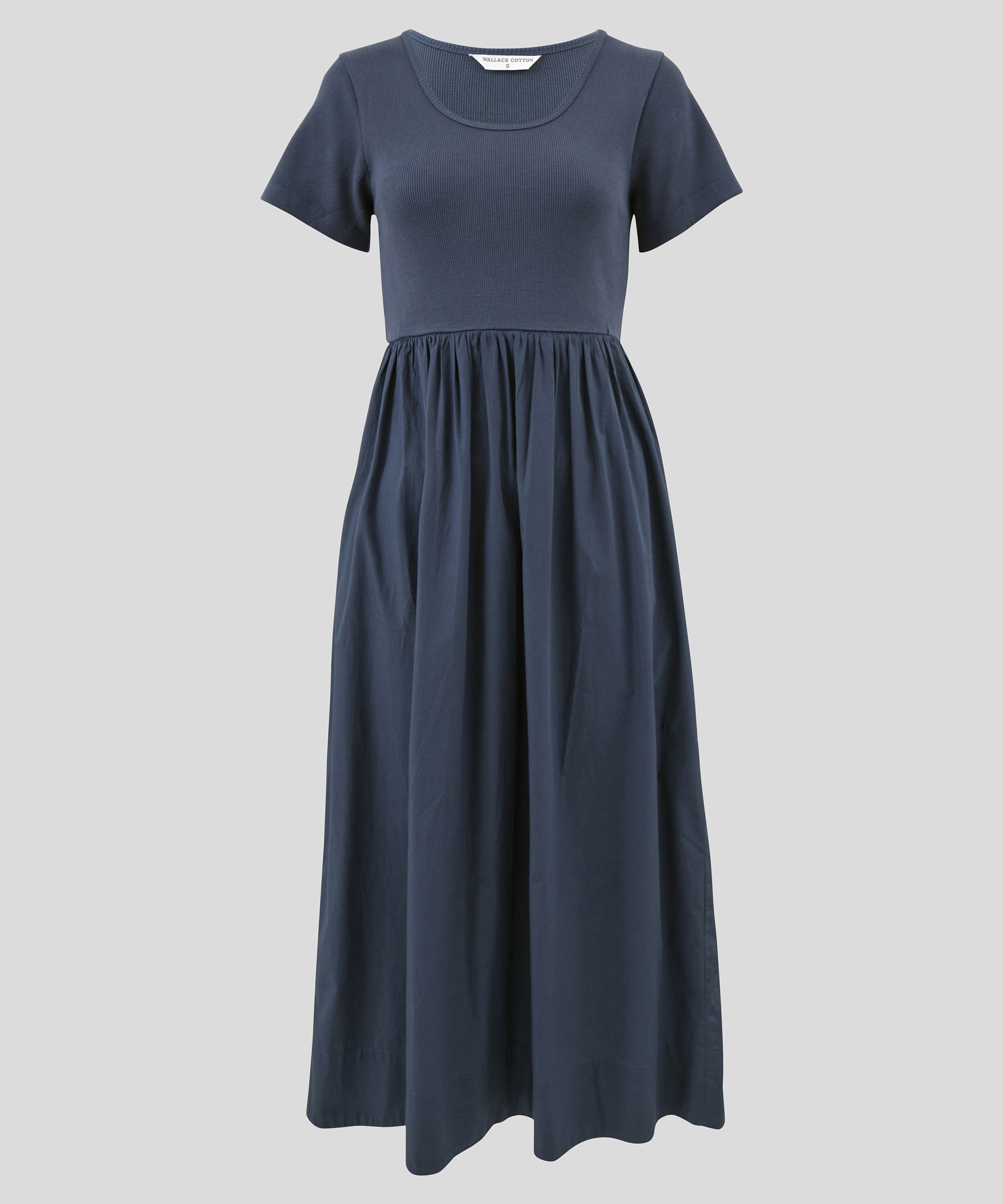 Malta Poplin Dress | Ink-2