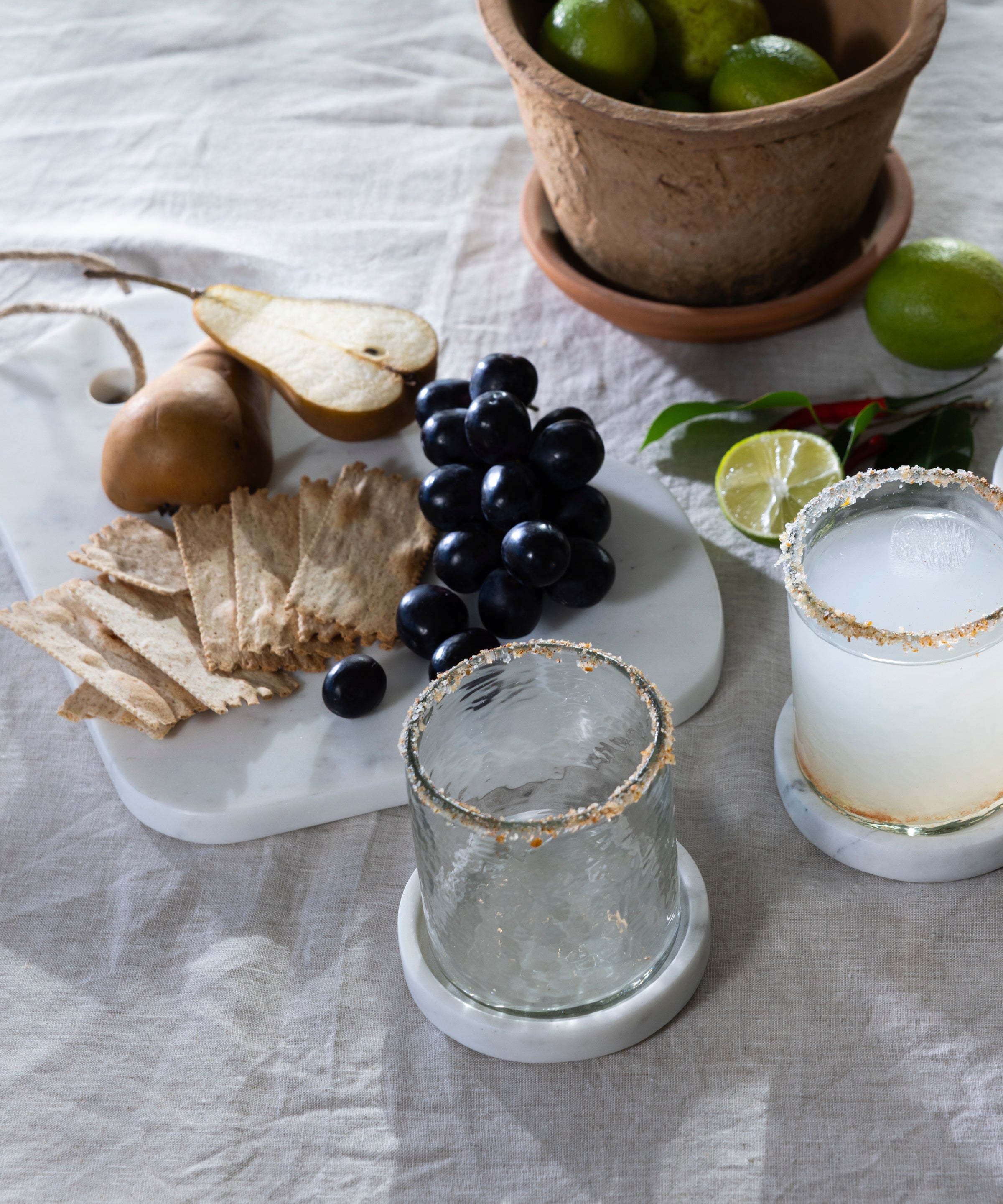 Marble Serving Platter | White-2
