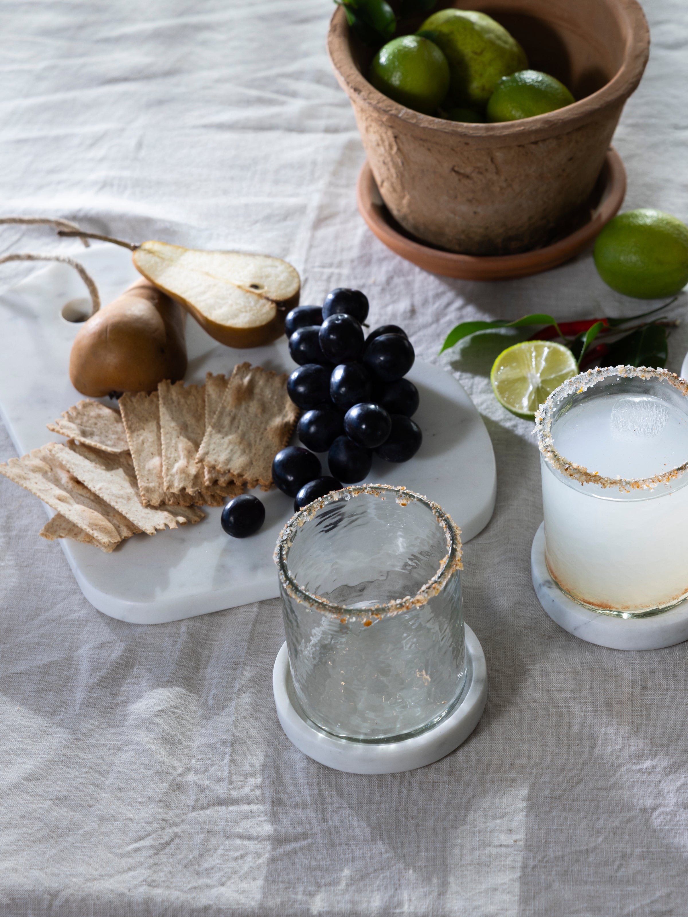 Marble Serving Platter | White-2