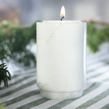 Marble Tea Light Holder | White-2