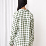 Margot PJ Shirt | Green Gingham-4