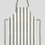 Market Kitchen Apron | Olive Stripe-1