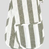 Market Kitchen Double Oven Glove | Olive Stripe-1