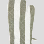 Market Kitchen Single Oven Glove | Olive Stripe-3