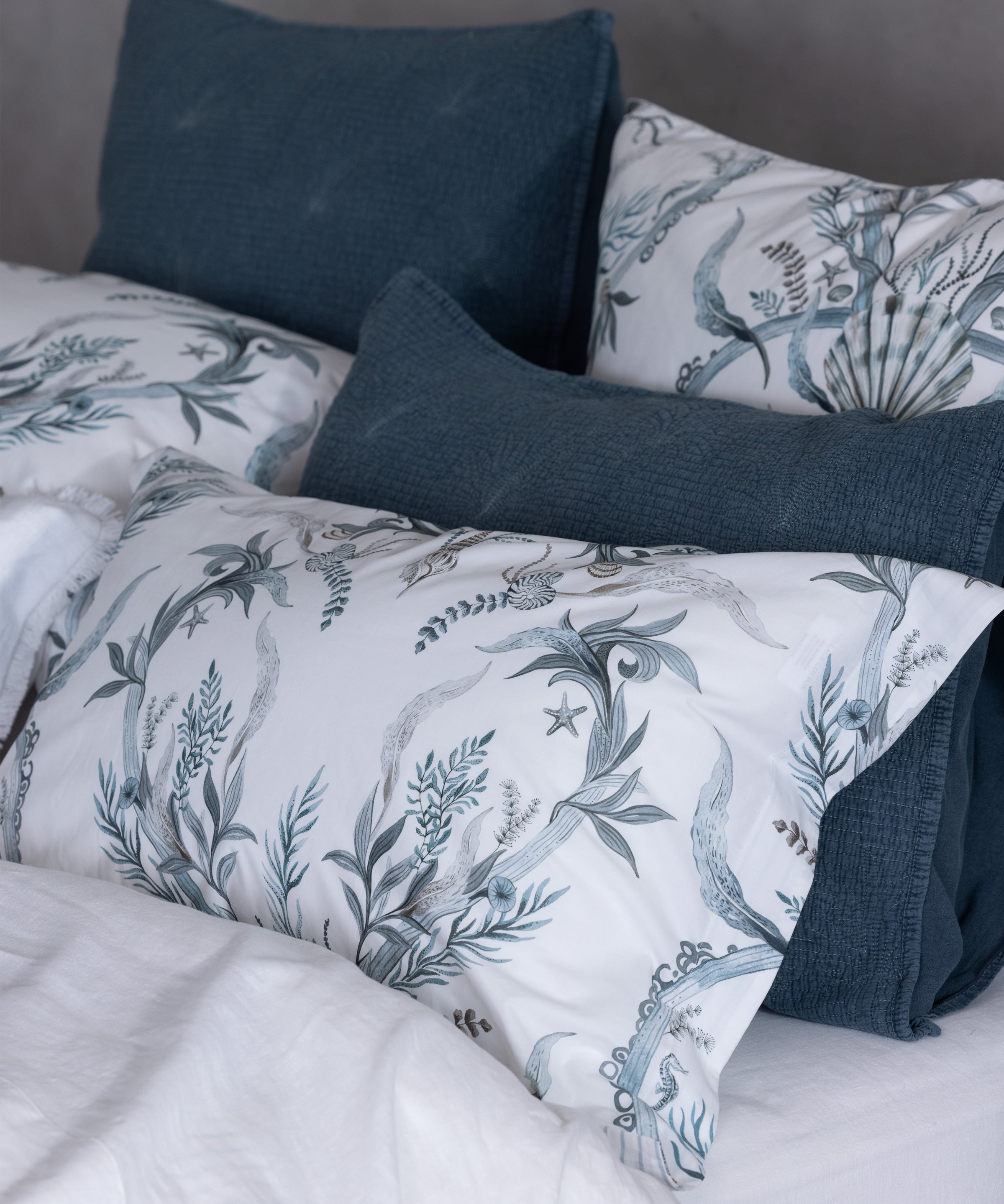 Marrakech Standard Pillowcase | Dark Blue-2
