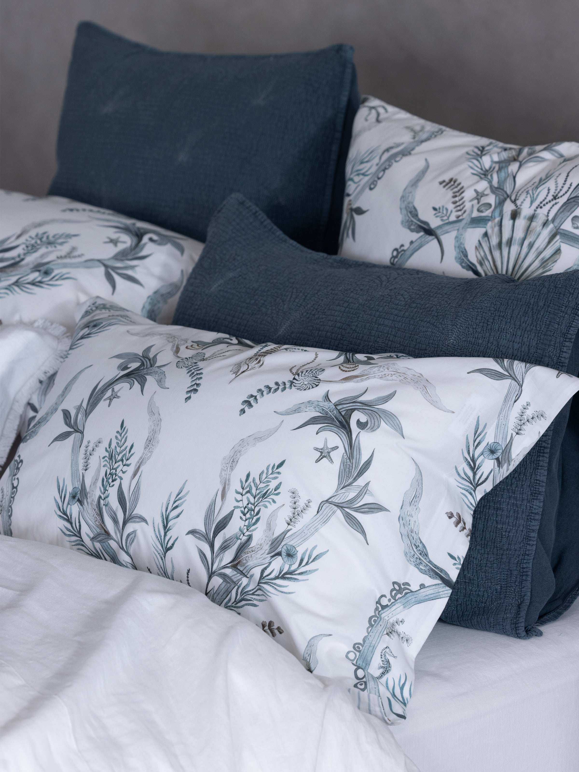 Marrakech Standard Pillowcase | Dark Blue-2