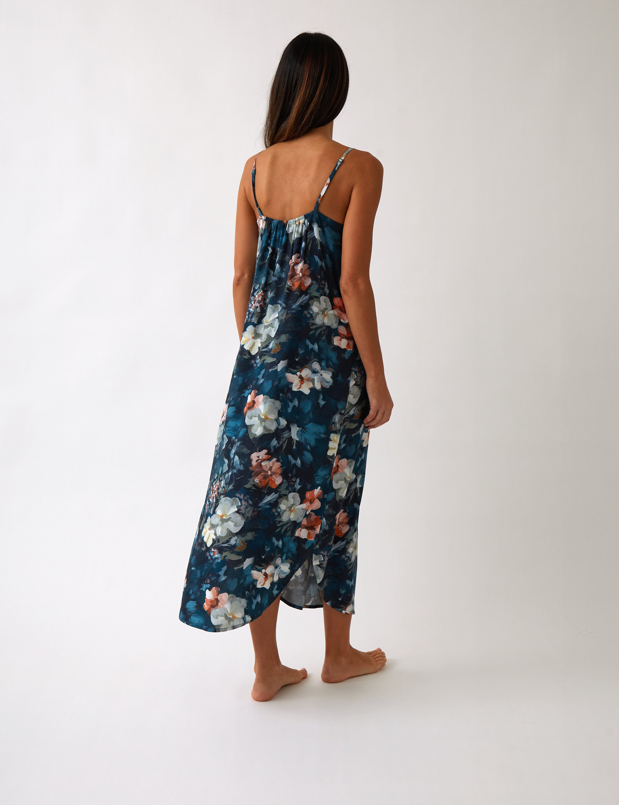 Maud Sherwood Nightie | Navy Floral-4