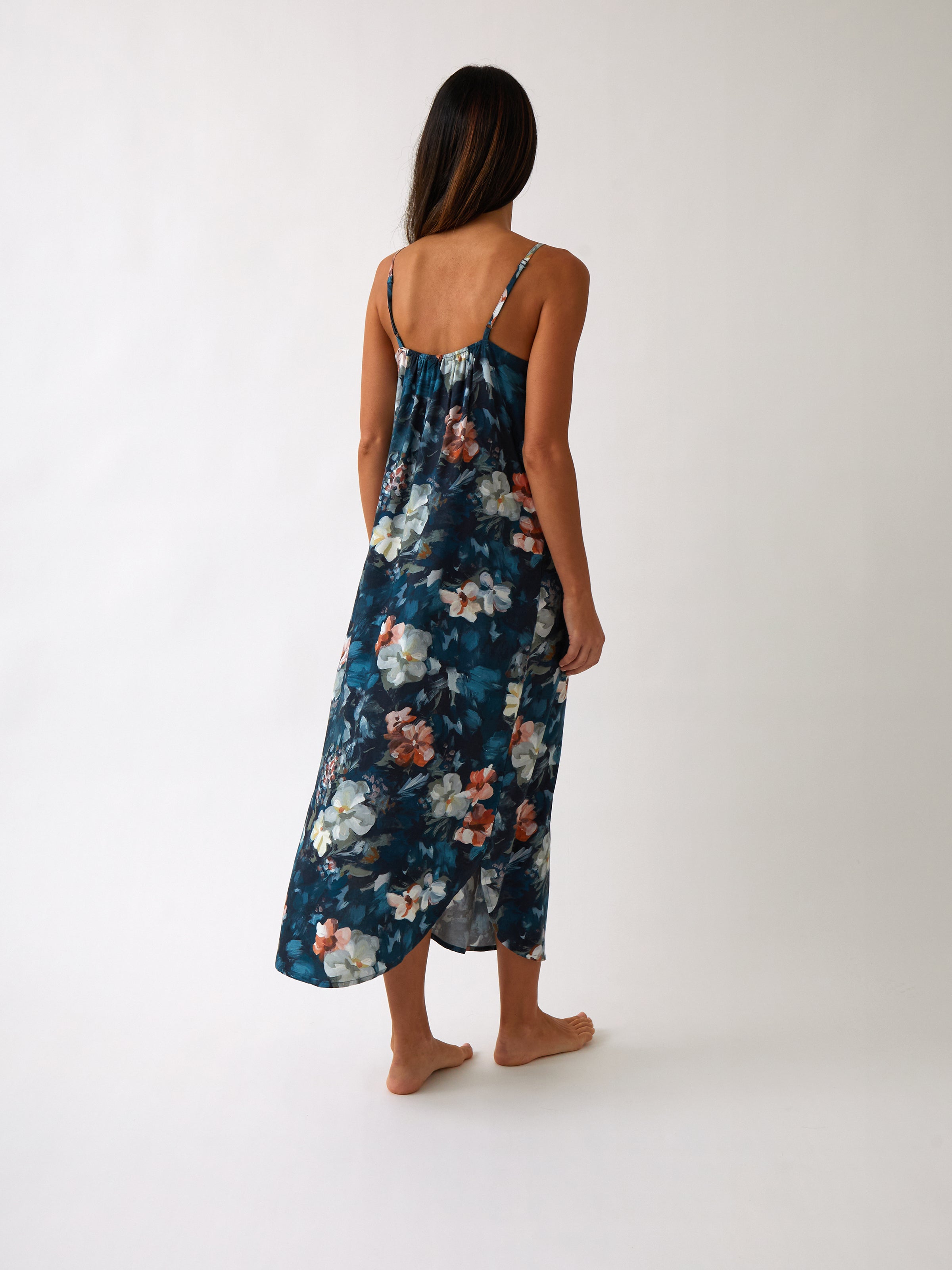 Maud Sherwood Nightie | Navy Floral-4