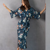 Maud Sherwood Robe | Navy Floral-3