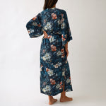 Maud Sherwood Robe | Navy Floral-4