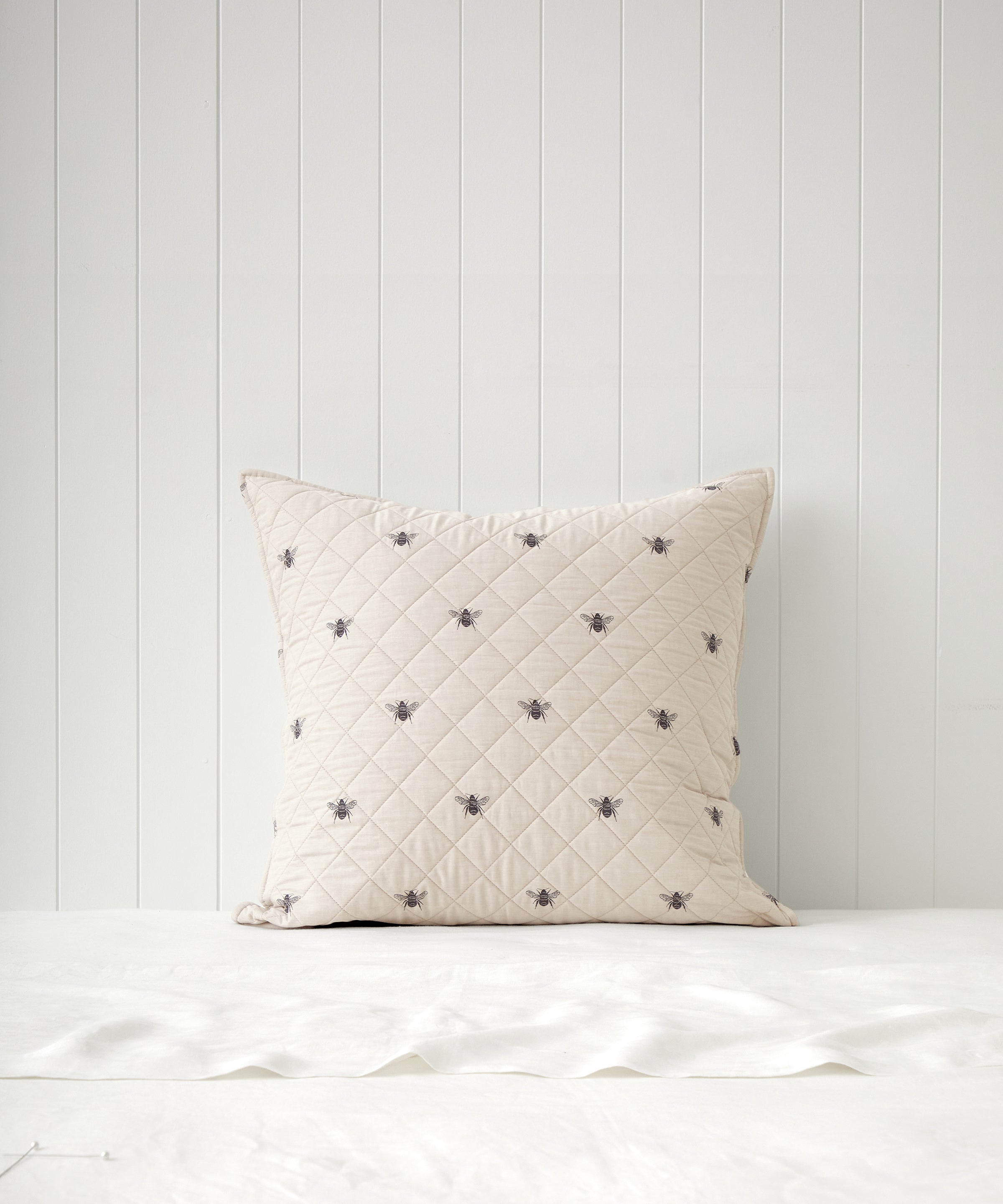 Meant to Bee European Pillowcase | Natural-1