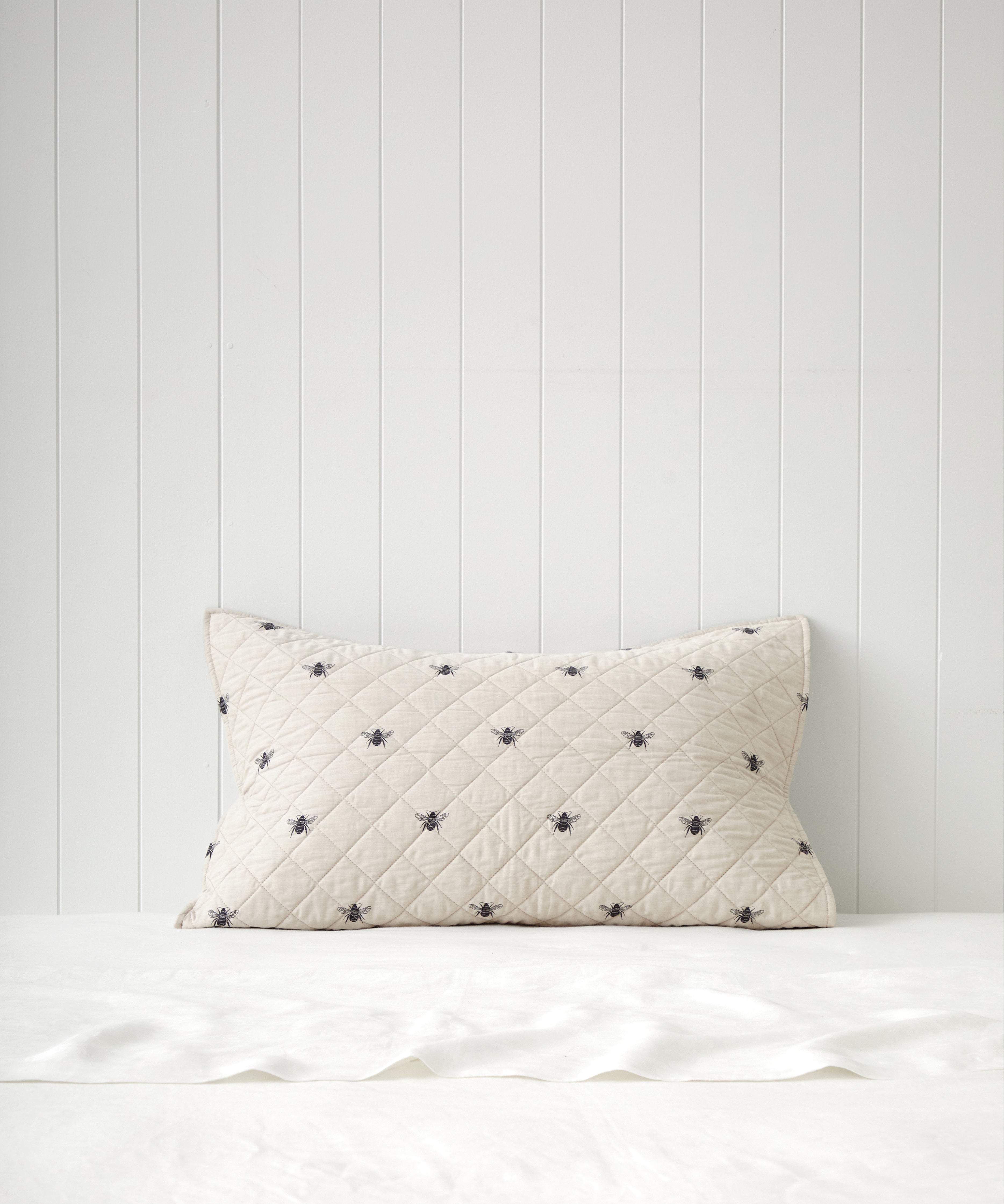 Meant to Bee Standard Pillowcase | Natural-1