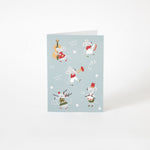 Merry Mice Greeting Card | Blue-1