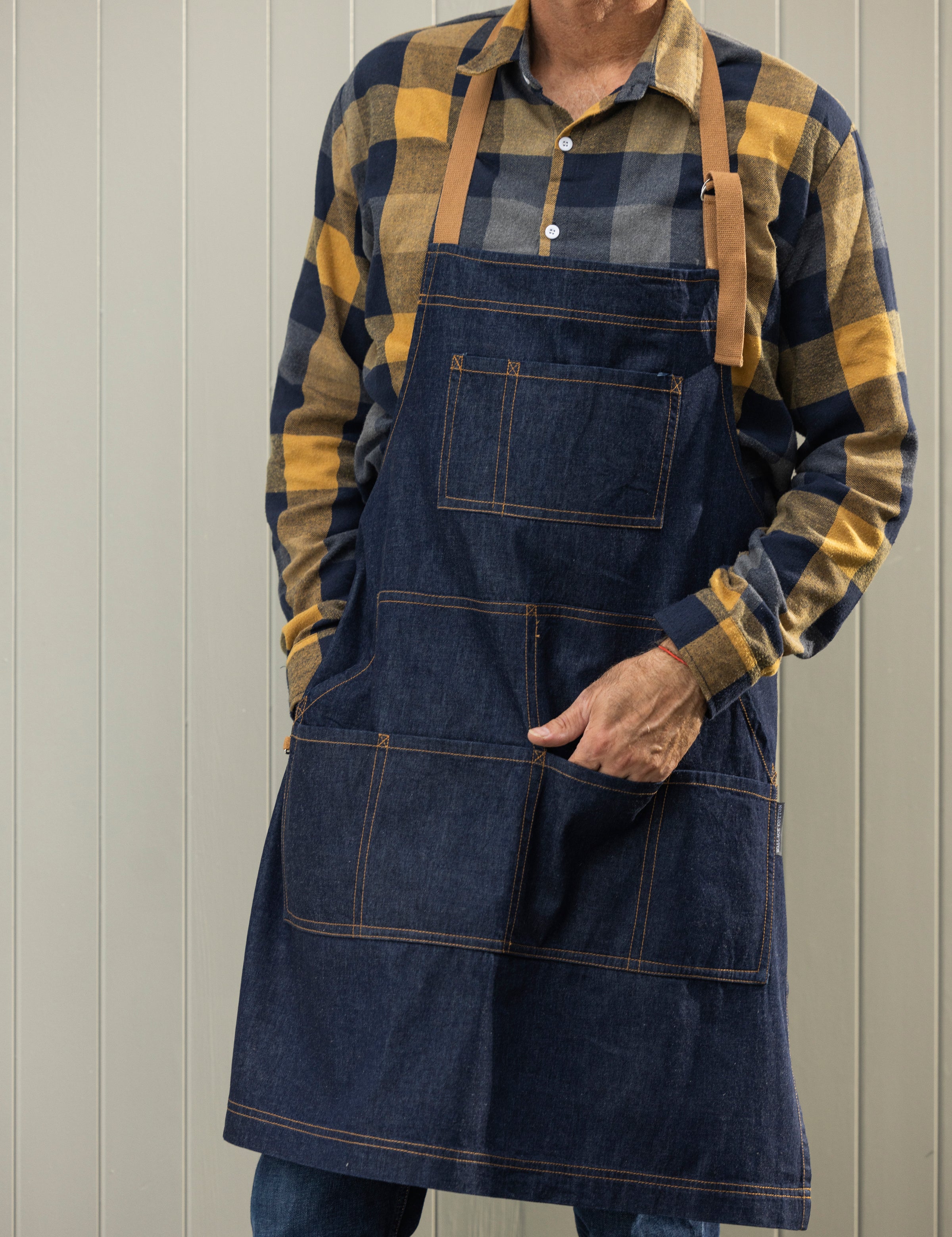 Miles Everyday Apron | Denim-4
