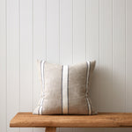 Milford Square Cushion Cover | Natural Stripe-1