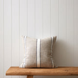 Milford Square Cushion Cover | Natural Stripe-1