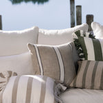Milford Square Cushion Cover | Natural Stripe-2