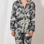 Mira Long Sleeve PJ Shirt | Leaf-1