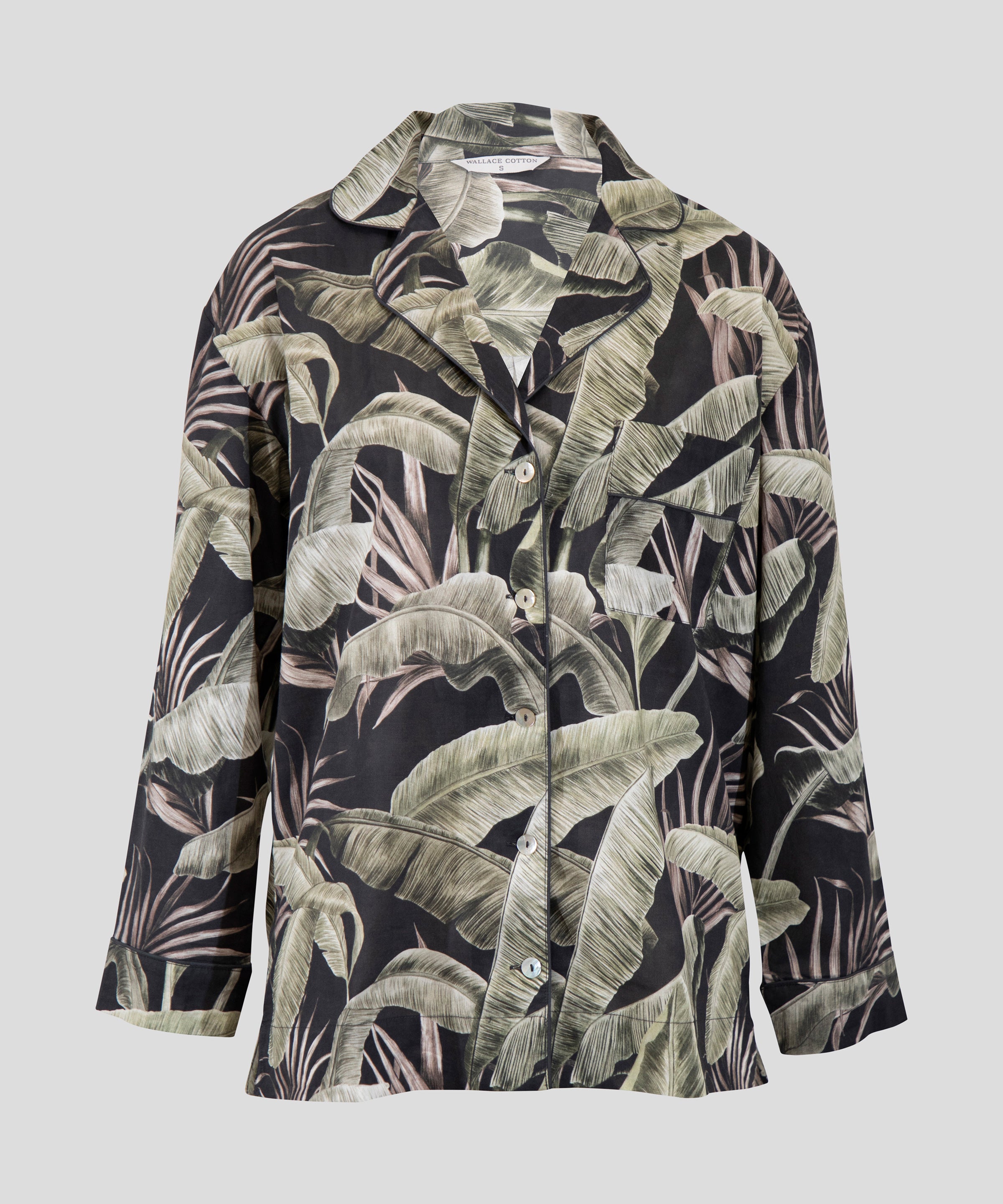 Mira Long Sleeve PJ Shirt | Leaf-2