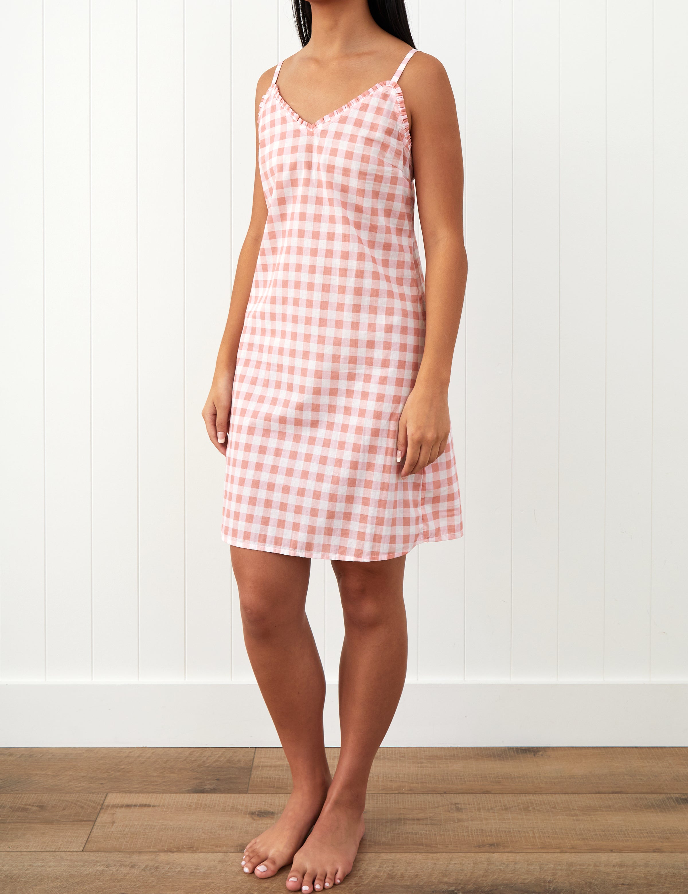 Molly Nightie | Pink Gingham-1