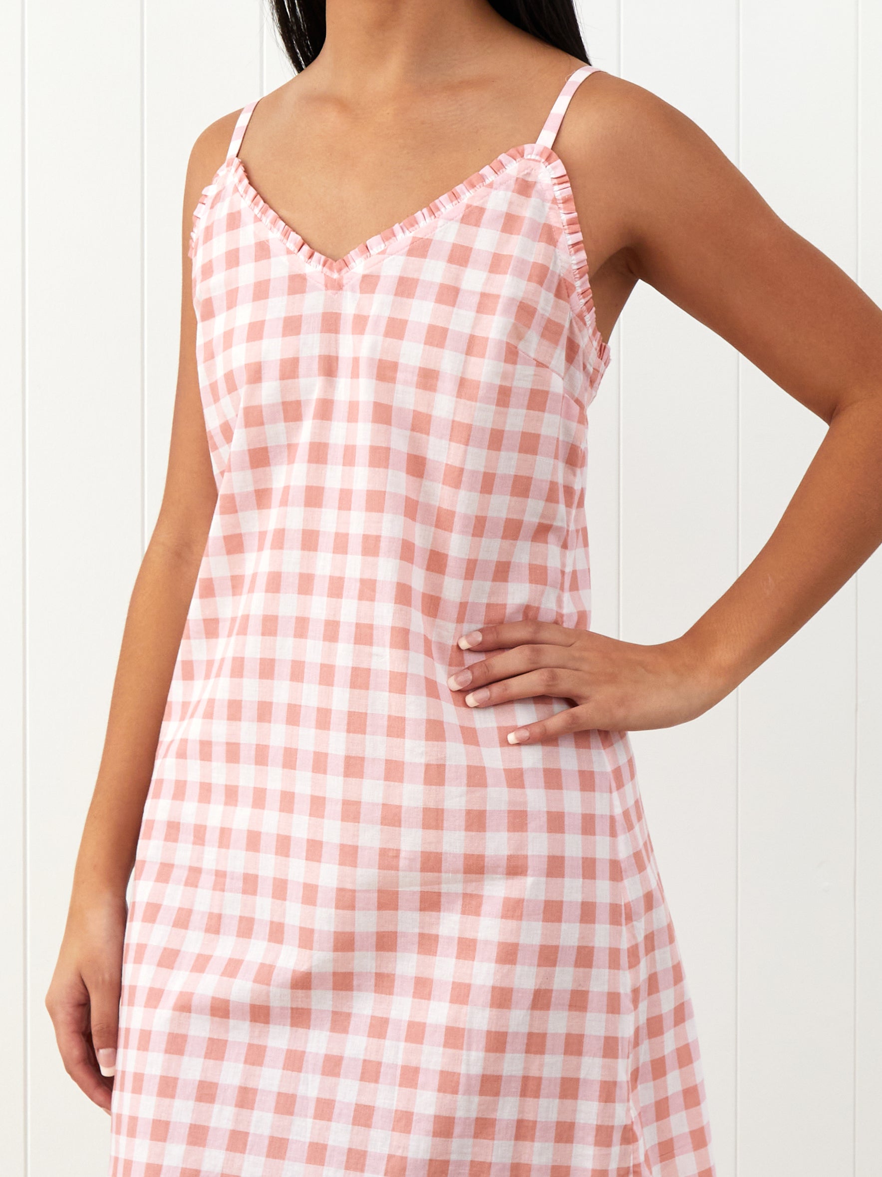 Molly Nightie | Pink Gingham-3