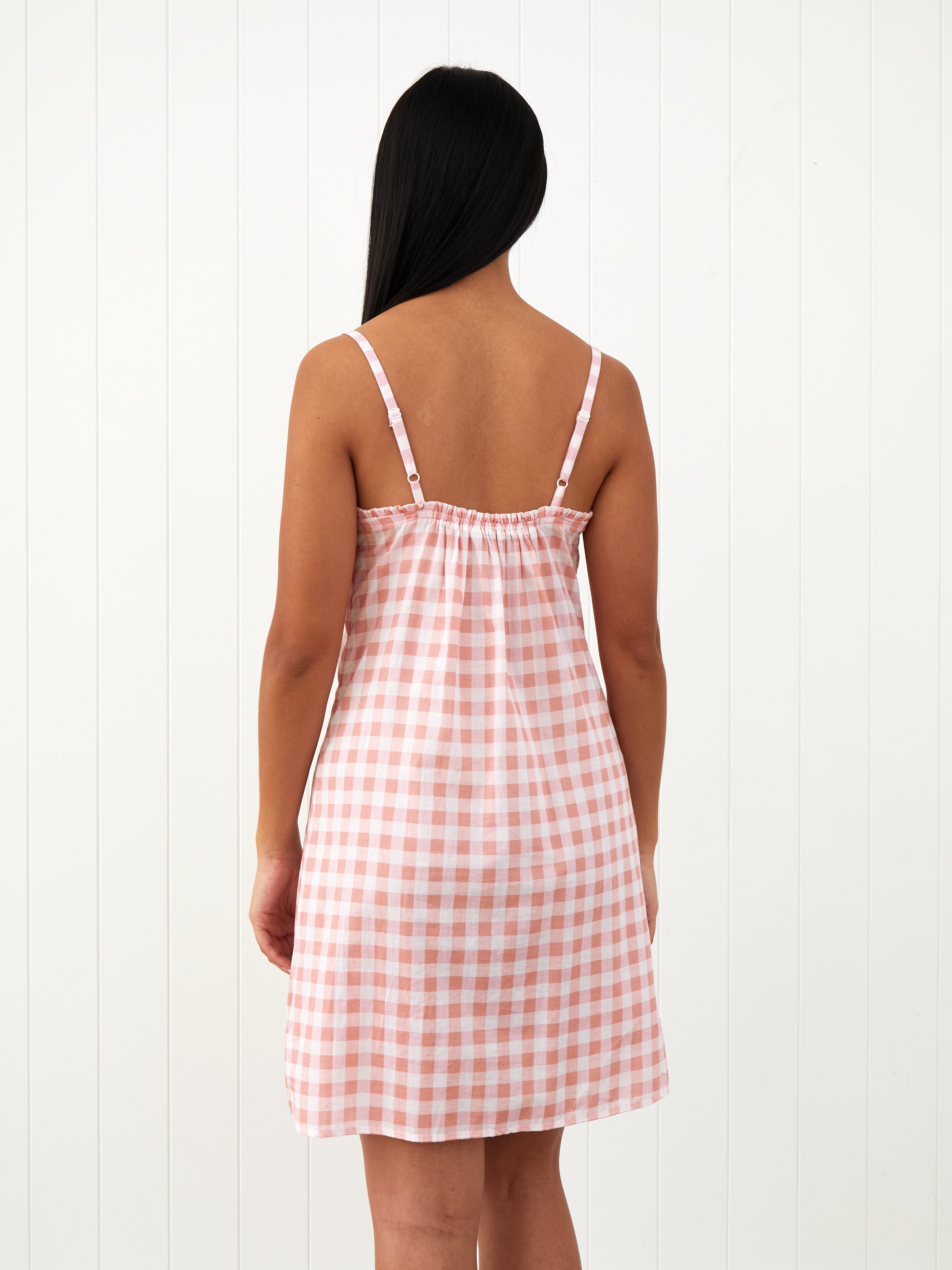 Molly Nightie | Pink Gingham-4