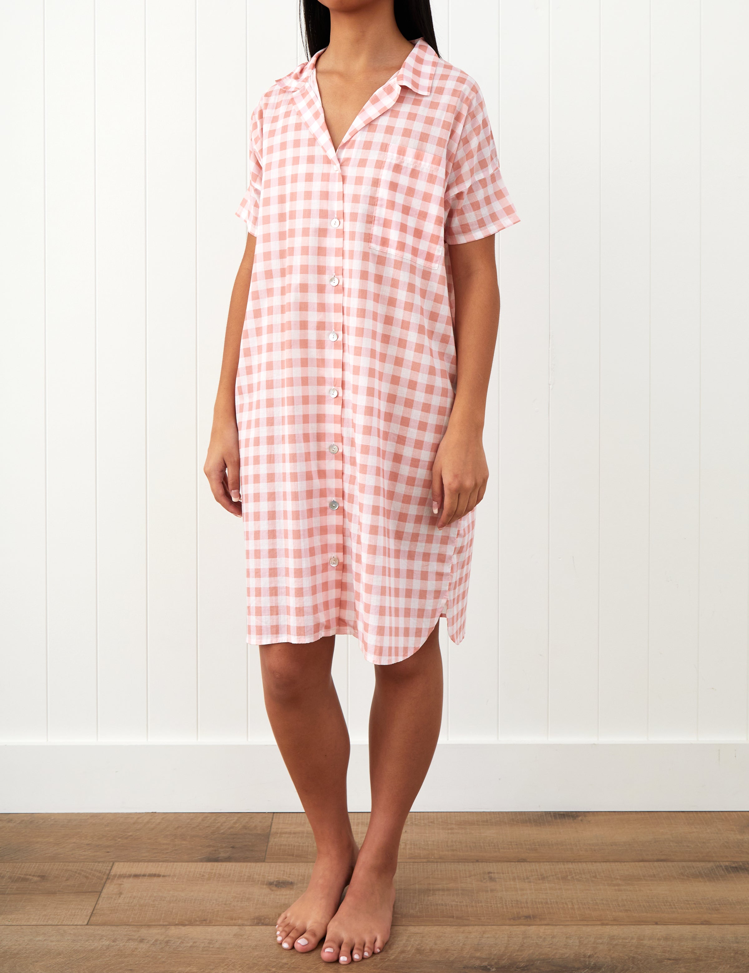 Molly Nightshirt | Pink Gingham-1