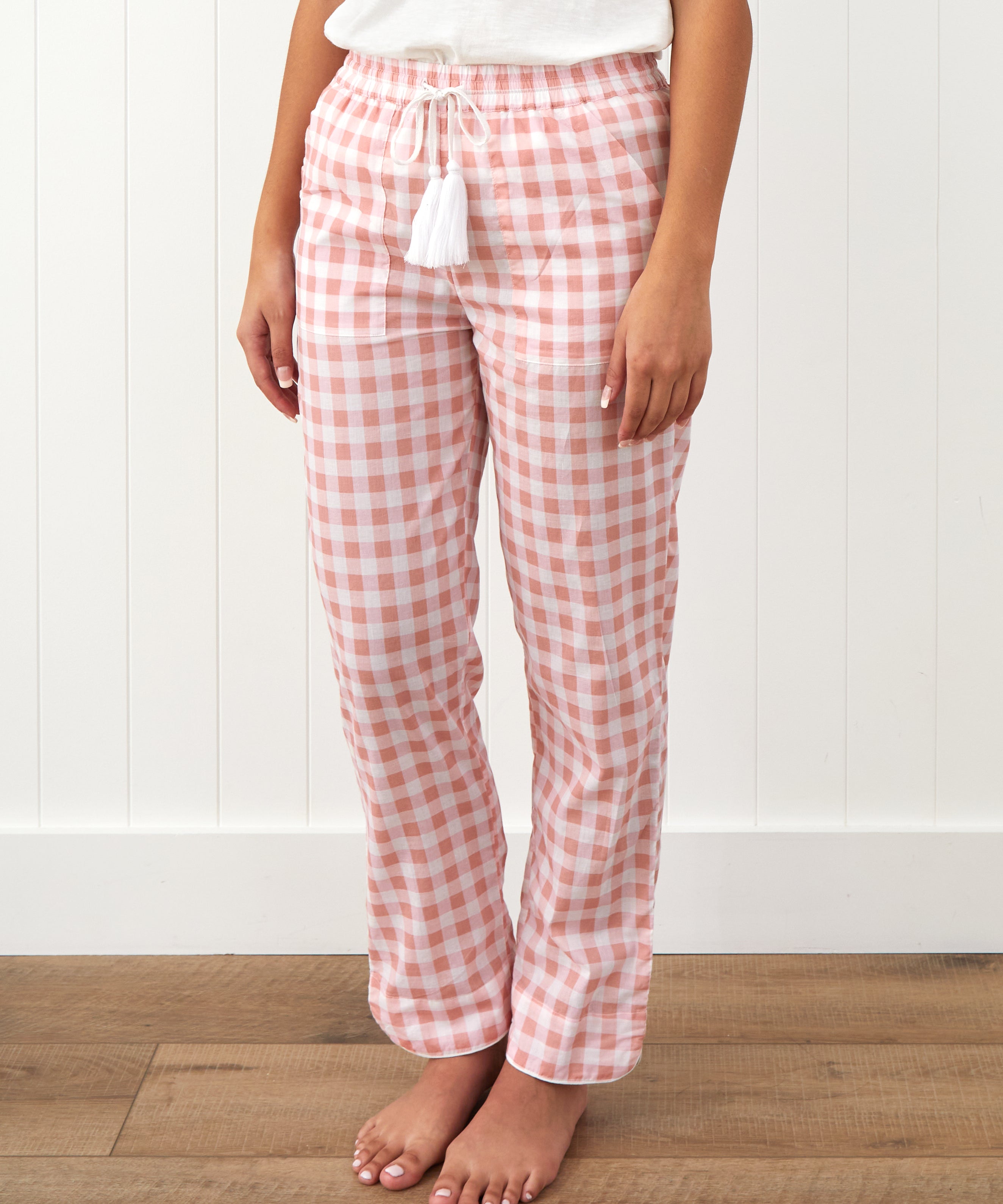 Molly PJ Pants | Pink Gingham-1