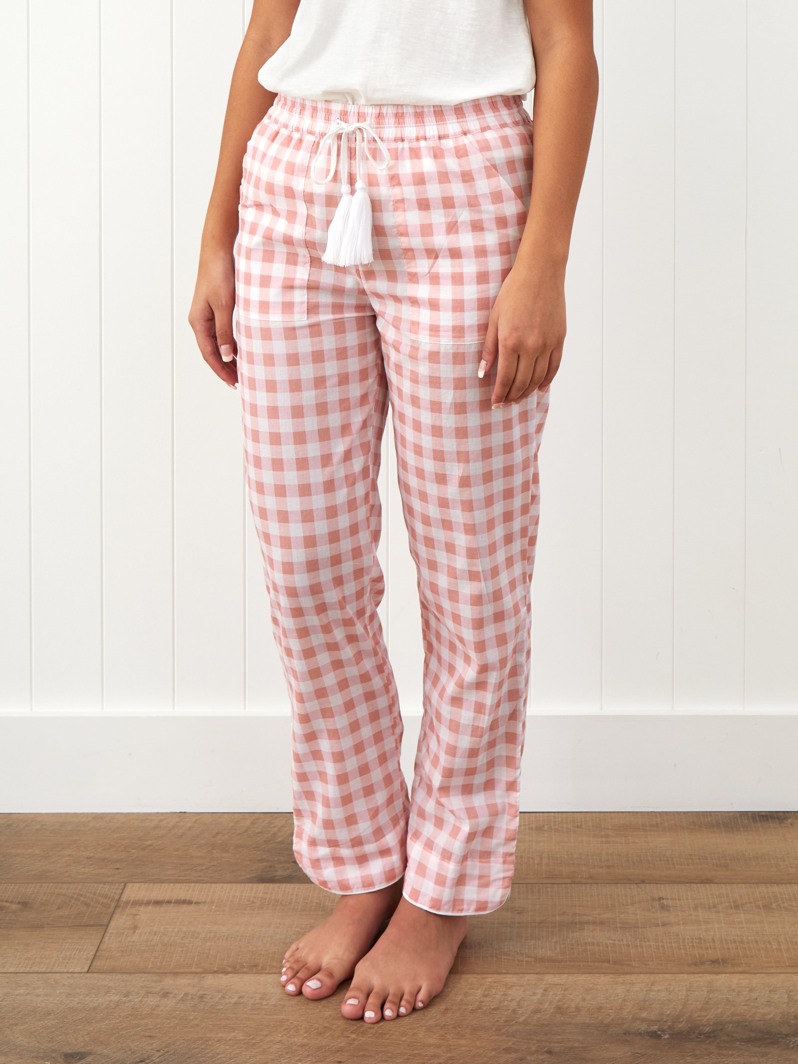 Molly PJ Pants | Pink Gingham-1
