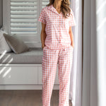 Molly PJ Pants | Pink Gingham-5