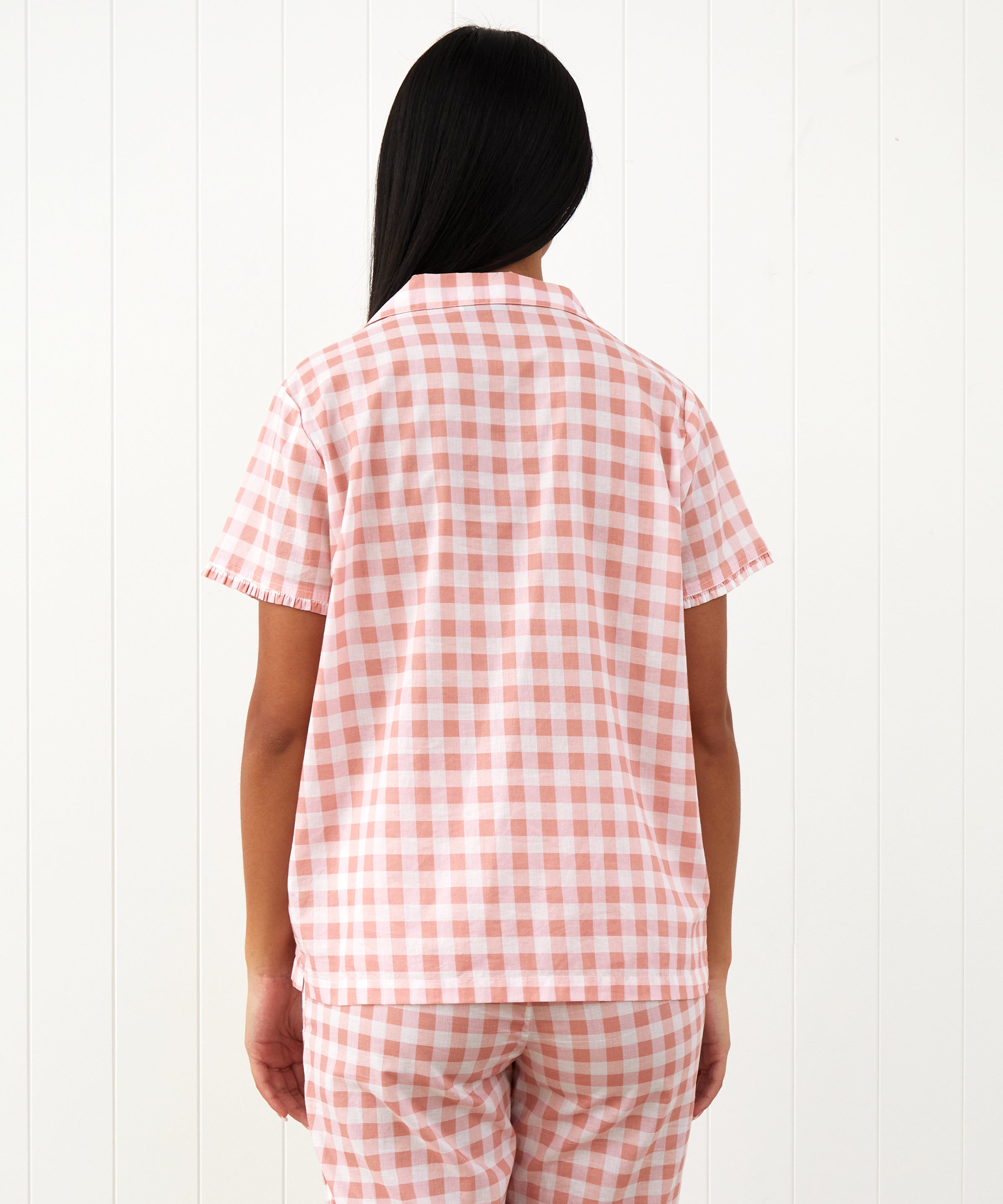 Molly PJ Shirt | Pink Gingham-4