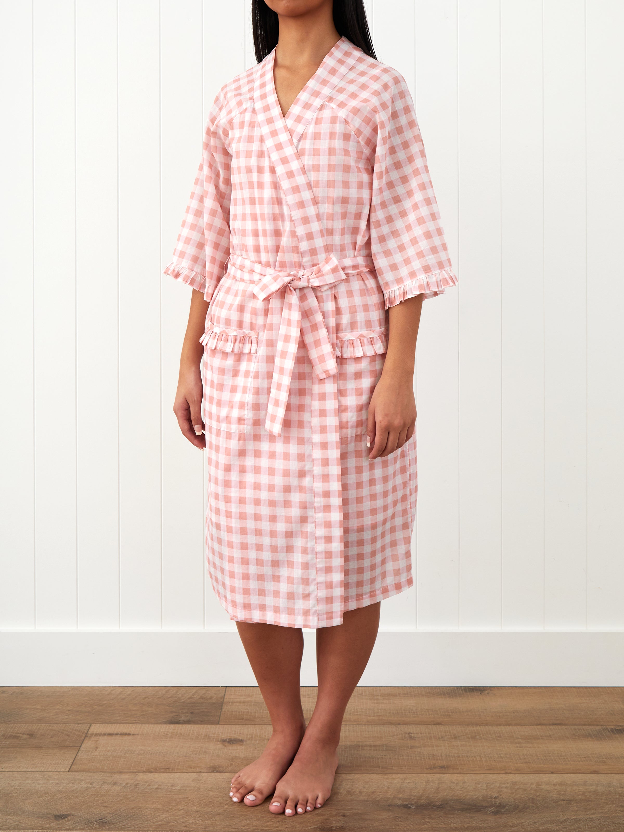 Molly Robe | Pink Gingham-1