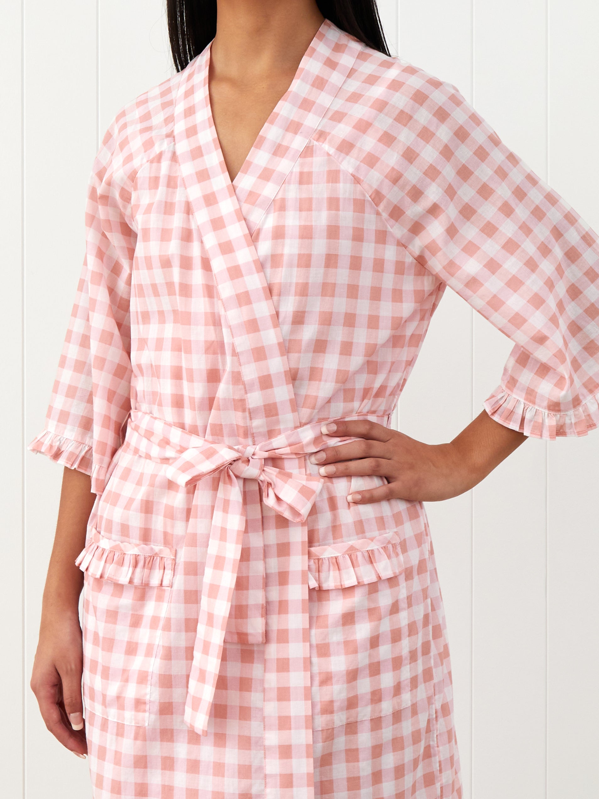 Molly Robe | Pink Gingham-3