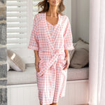 Molly Robe | Pink Gingham-5