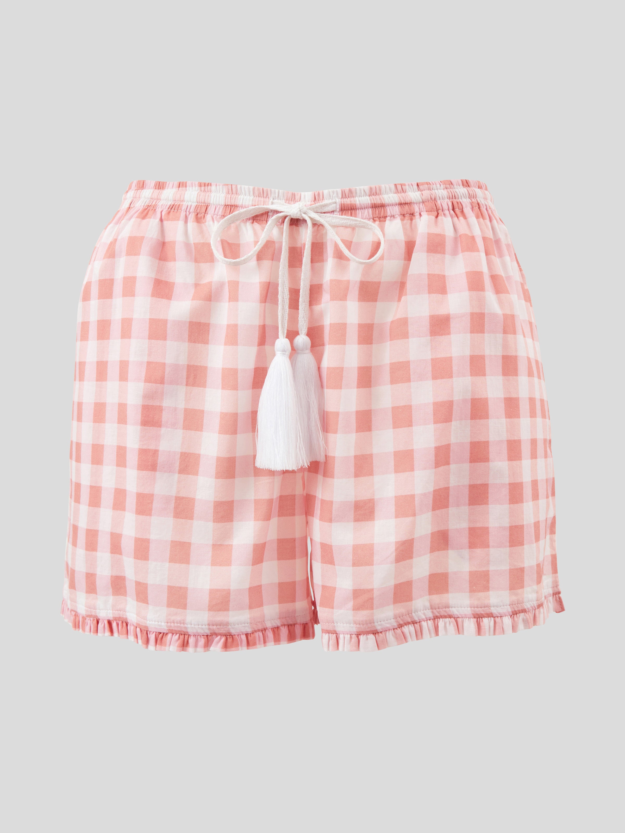 Molly Sleep Shorts | Pink Gingham-2