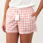 Molly Sleep Shorts | Pink Gingham-3