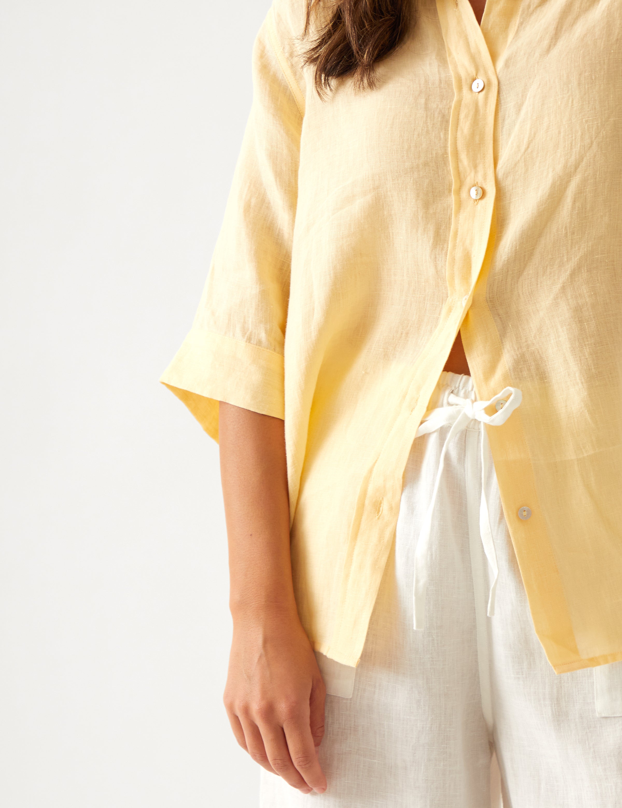 Monaco Linen Shirt | Butter-2